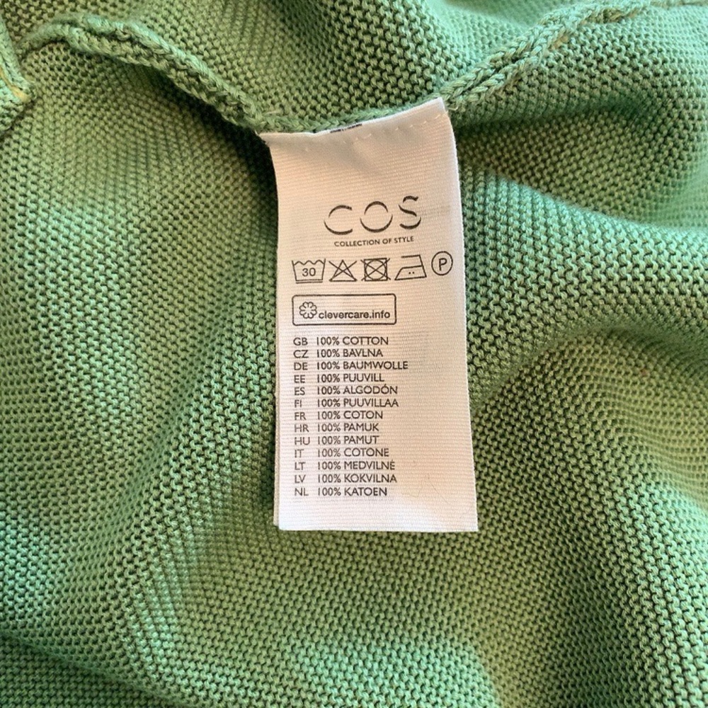 COS • Green Ribbed Pullover Sweater - Picture 8 of 8